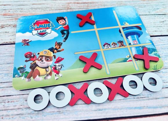 30 Jogo da Velha Personalizado Patrulha Canina