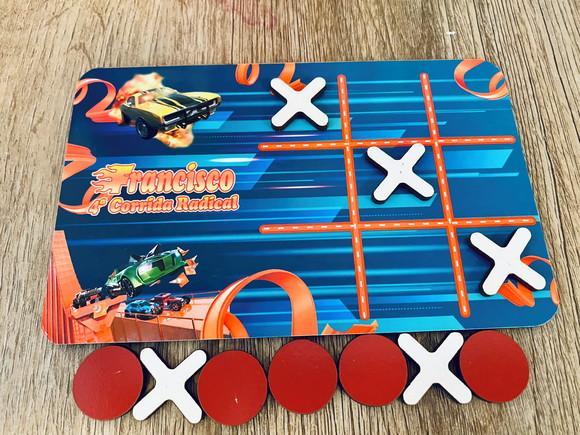 30 Jogo da Velha Personalizado Hotwheels