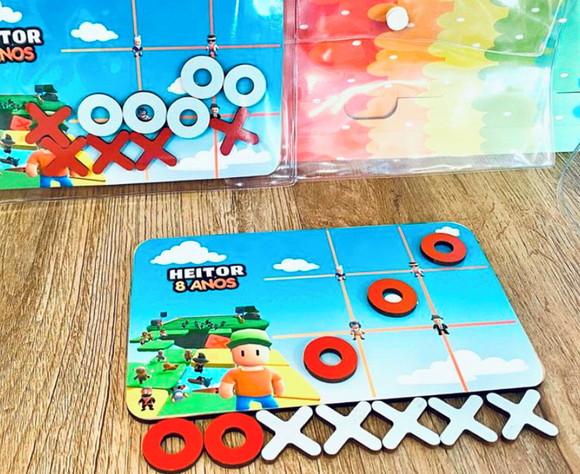 20 Jogo da Velha Stumble Guys com Sacolinha de Pvc