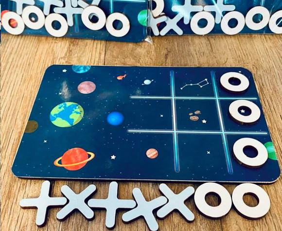 30 Jogo da Velha Personalizado Espaço Sideral