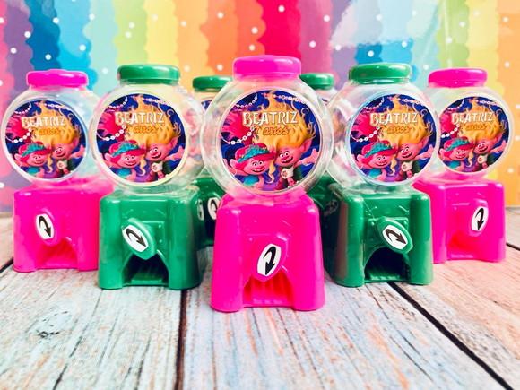 20 Lembrancinha Trolls Candy Machine