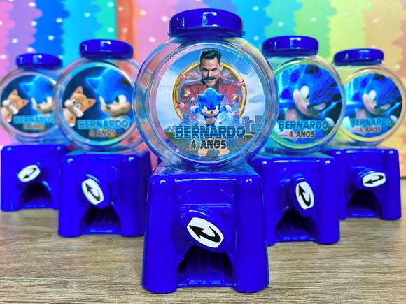 20 Lembrancinha Sonic Filme Candy Machine