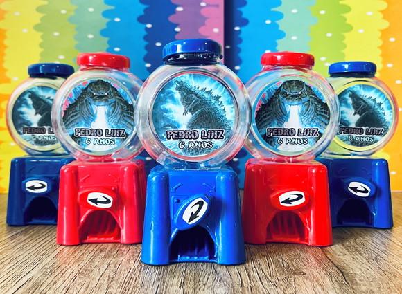 20 Lembrancinha Godzilla Candy Machine