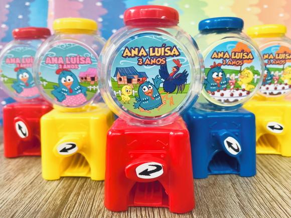 20 Lembrancinha Galinha Pintadinha Candy Machine