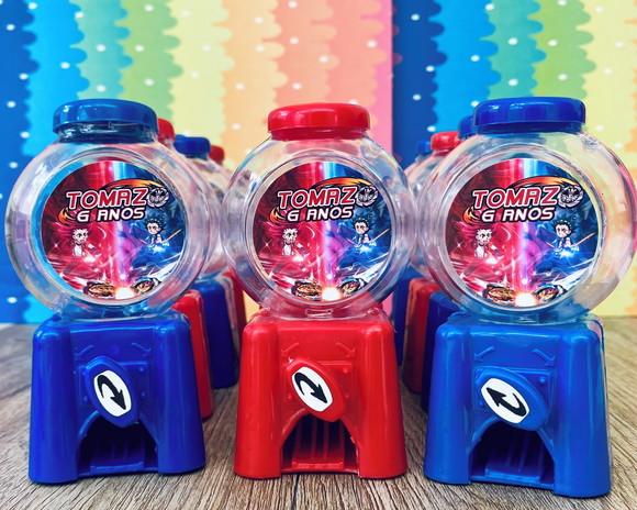 20 Lembrancinha Festa Bayblade Candy Machine