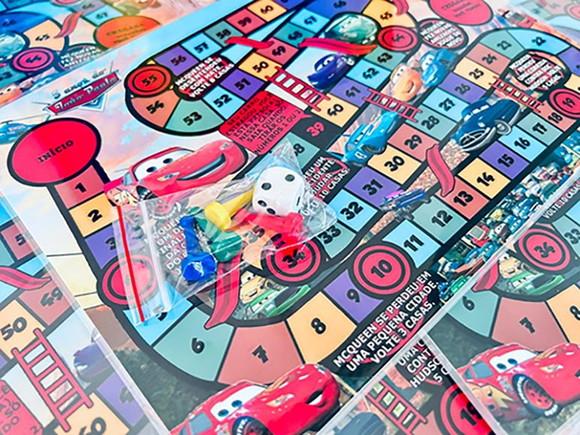 20 Jogo de Tabuleiro Carros - Lembrancinha