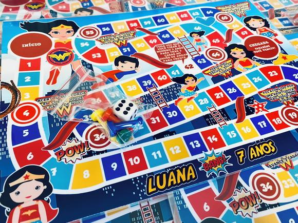 20 Jogo de Tabuleiro Mulher Maravilha Cute