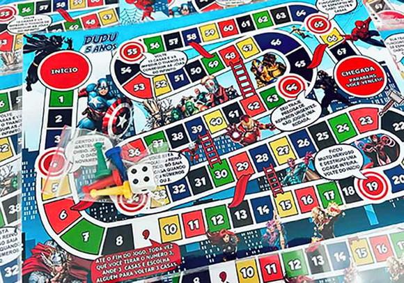 20 Jogo de Tabuleiro Festa Vingadores