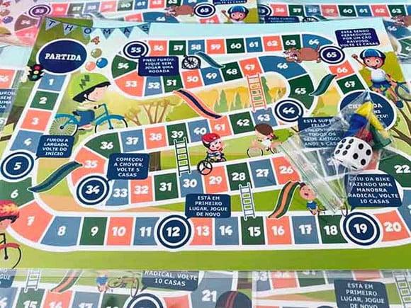 20 Jogo de Tabuleiro Corrida de Bicicleta