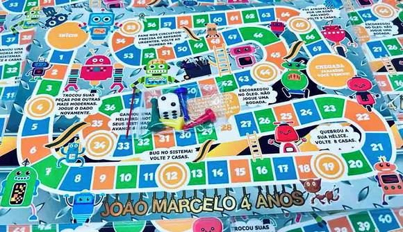 20 Jogo de Tabuleiro Festa Robos