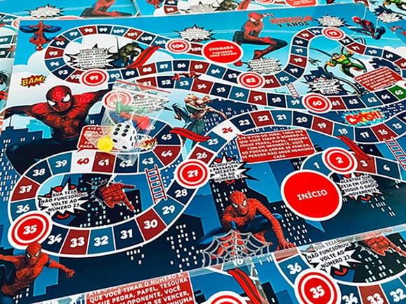 20 Jogo de Tabuleiro Festa Homem Aranha