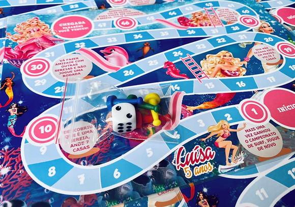 20 Jogo de Tabuleiro Barbie Sereia