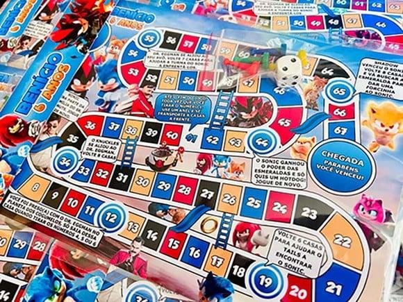 30 Jogo de Tabuleiro Festa Sonic 3 Filme