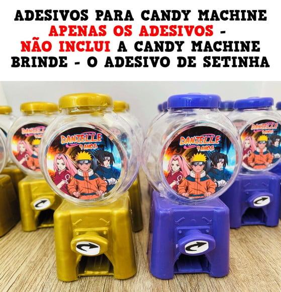 30 Adesivos para Mini Baleiro Candy Machine 10cm