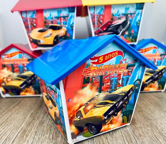 45 Casinha Cofre Personalizada nos 4 Lados Lembrancinha