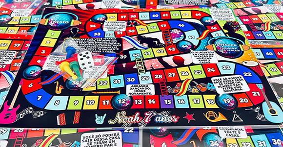 30 Jogo de Tabuleiro Musica - Festa Neon
