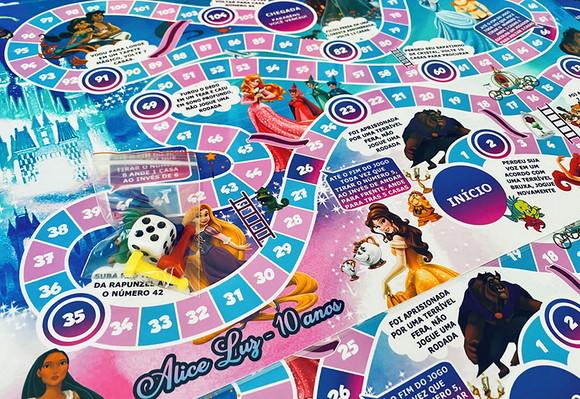20 Lembrancinha Princesas - Jogo de Tabuleiro