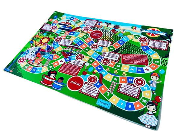 20 Lembrancinha Parque de Diversões - Jogo de Tabuleiro