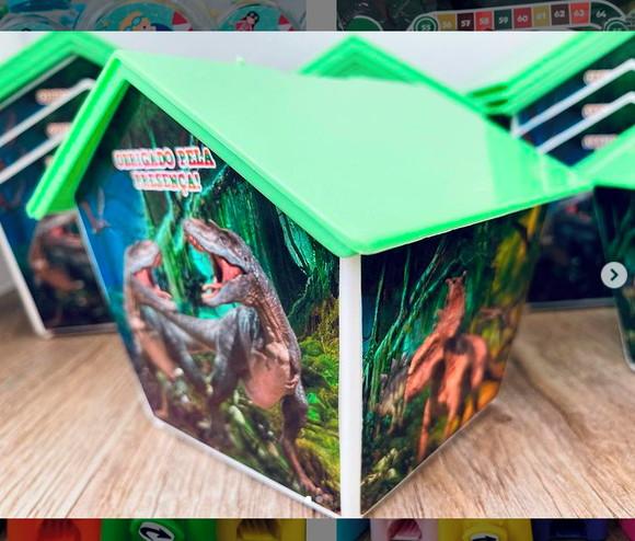 40 Casinha Cofre Personalizada nos 4 Lados Lembrancinha