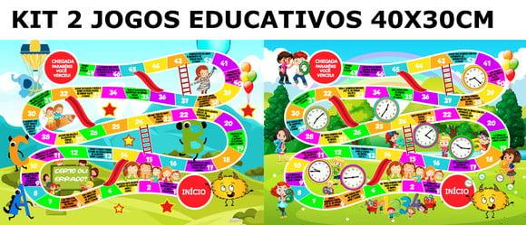 Kit 2 Jogos Pedagógicos Educativos Crianças Idade Escolar