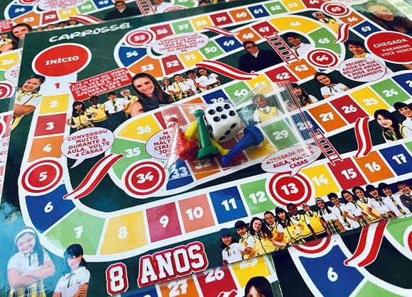 20 Jogos de Tabuleiro Personalizado Carrossel / Lembrancinha de f