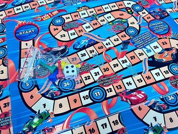 10 Jogo de Tabuleiro Personalizado Hotwheels