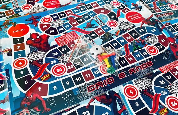 20 Jogos de Tabuleiro Personalizado Homem Aranha / Lembrancinha d