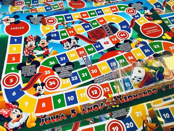 20 Jogos de Tabuleiro Personalizado Mickey Mouse / Lembrancinha d