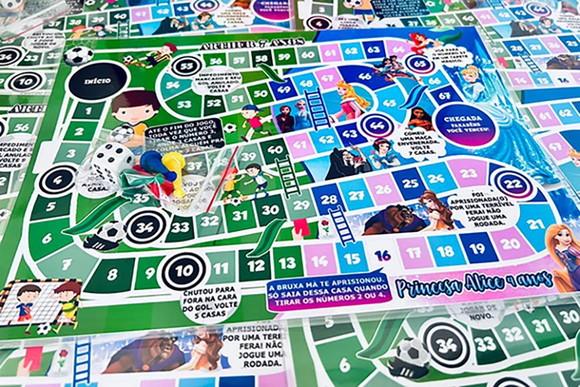 20 Jogos de Tabuleiro Personalizado com 2 Temas / Lembrancinha de