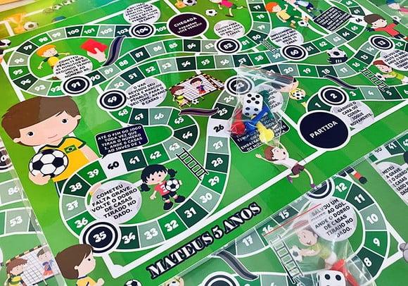 10 Jogo de Tabuleiro Personalizado Futebol