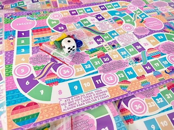 15 Jogo de Tabuleiro Personalizado Lembrancinha de Festa