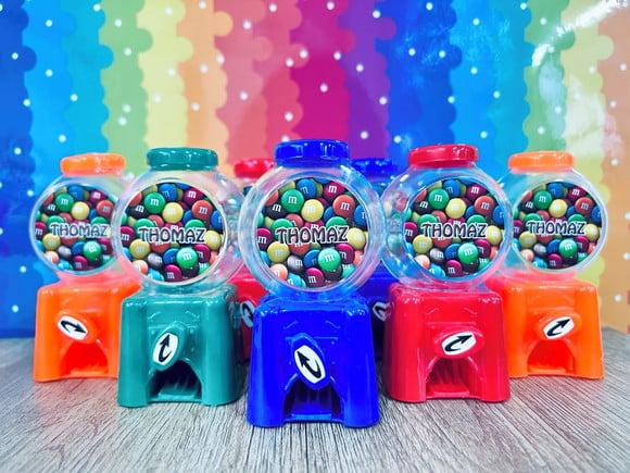 20 Lembrancinha Festa M&ms Candy Machine