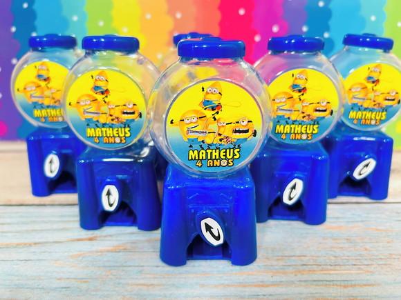 20 Lembrancinha Festa Minions Personalizada Candy Machine