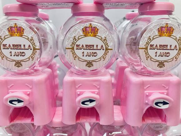 20 Lembrancinha Festa Realeza Personalizada Candy Machine