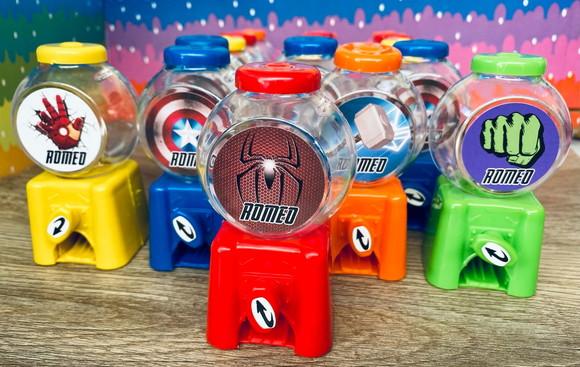 20 Lembrancinha Festa Herois Candy Machine
