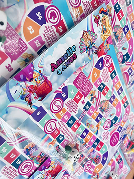 20 Jogos de Tabuleiro Personalizado Barbie Dreamtopia Unicornio /