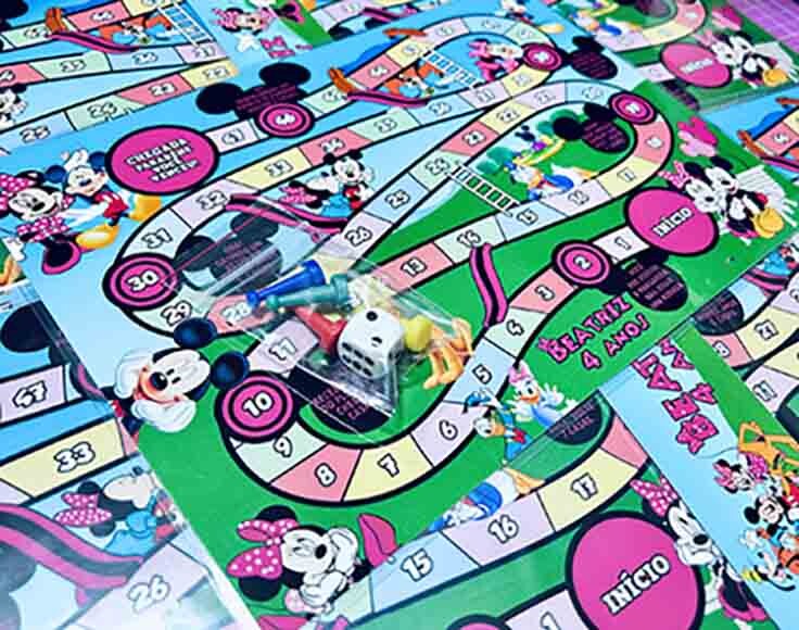 20 Jogos de Tabuleiro Personalizado Mickey Mouse / Lembrancinha d
