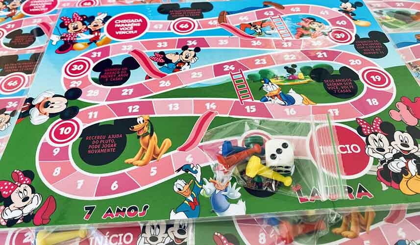 20 Jogos de Tabuleiro Personalizado Mickey Mouse / Lembrancinha d