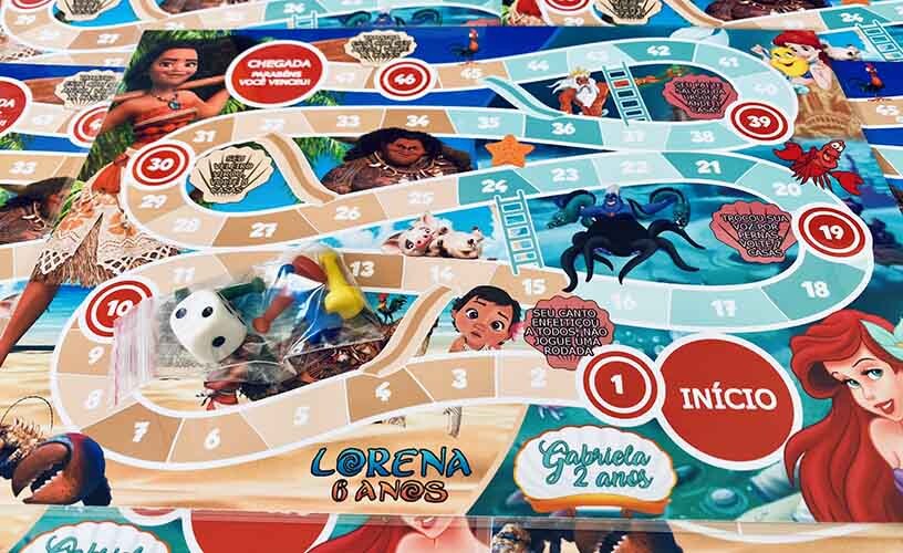 20 Jogos de Tabuleiro Personalizado com 2 Temas / Lembrancinha de