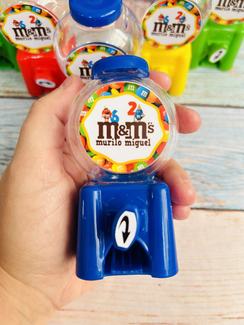 20 Mini Candy Machine Festa M&ms /Mini Baleiro para Lembrancinha