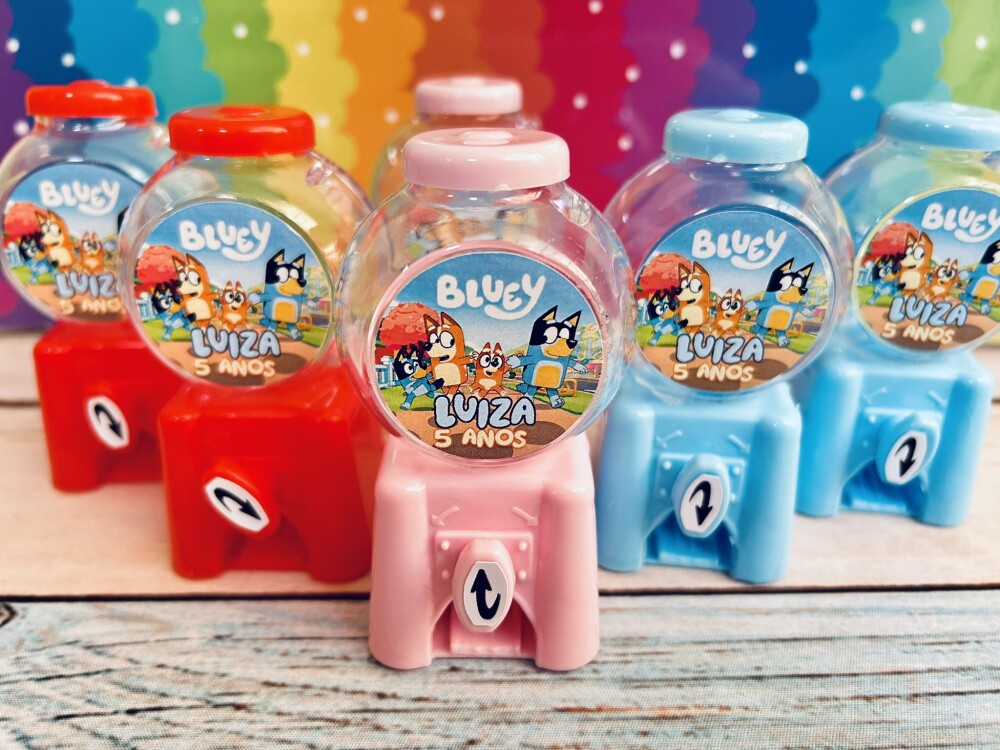 55 Mini Baleiro Candy Machine Personalizado Todos os Temas /  Lem