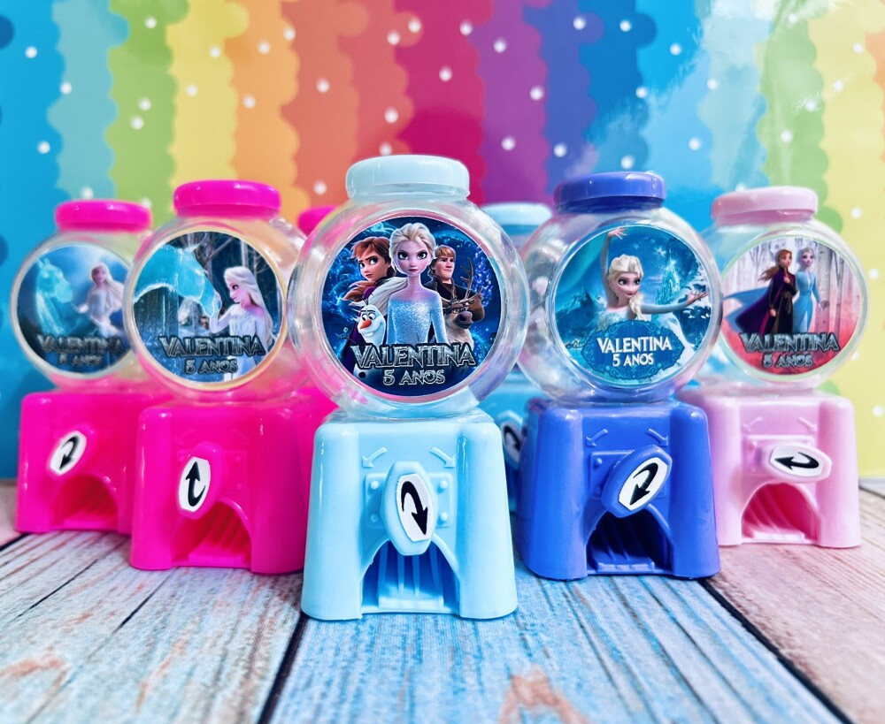 20 Candy Machine Festa Frozen Personalizada / Baleiro para Lembra