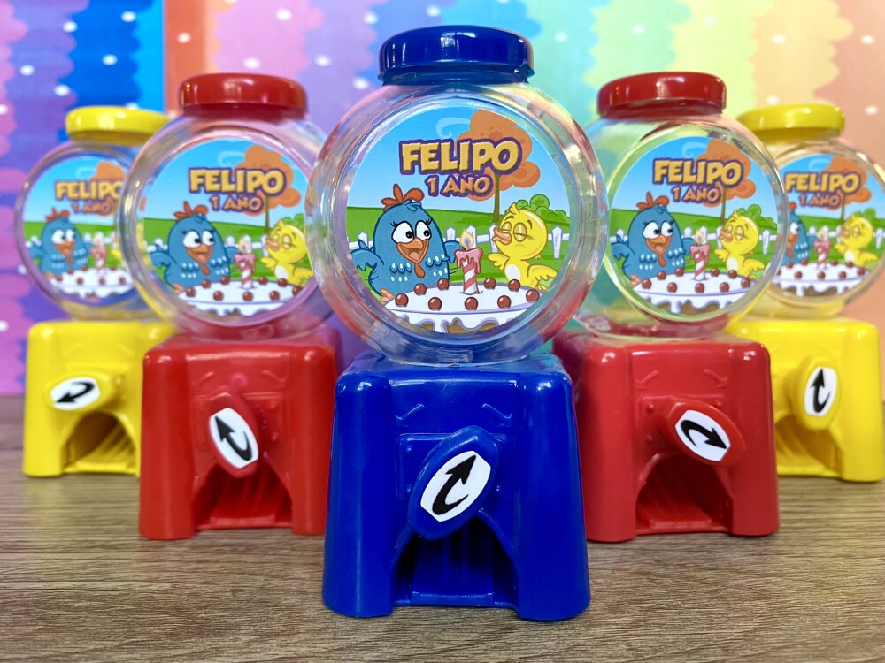 20  Candy Machine Festa Galinha Pintadinha  / Baleiro para Lembra