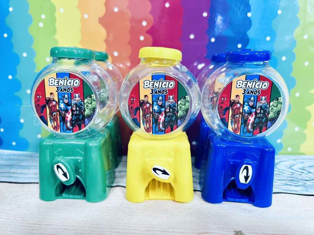 20 Candy Machine Festa Herois  / Baleiro para Lembrancinha de fes