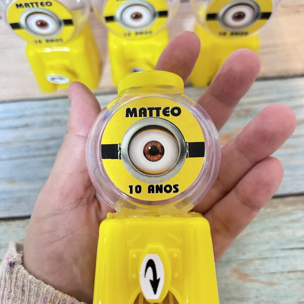 20 Candy Machine Festa Minions Personalizada  / Baleiro para Lemb