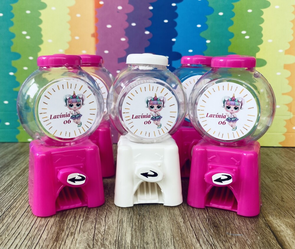 20 Candy Machine Festa Lol Surprise / Baleiro para Lembrancinha d