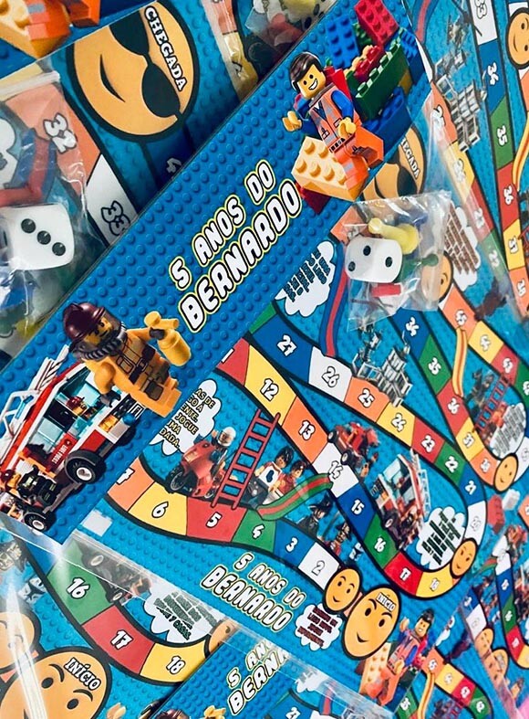 20 Jogo de Tabuleiro Personalizado Lego / Friends / Jurassic
