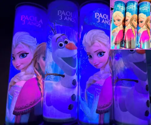 20 Luminarias de Led para Festa - Festa Frozen