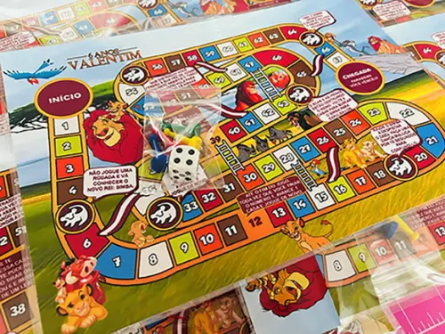 20 Jogo de Tabuleiro Personalizado Rei Leão
