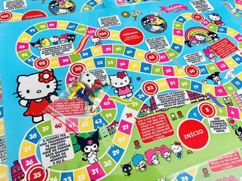 20 Jogo de Tabuleiro Festa Hello Kitty